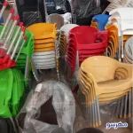 رنگ های صندلی پلاستیکی پایه فلزی 990 ناصر