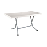 میز مستطیل تاشو پایه فلزی