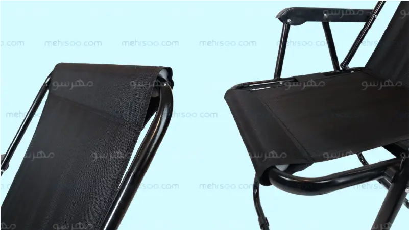 نمای نزدیک صندلی کمپینگ هفت فنره ارزان