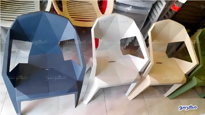 رنگبندی صندلی پلیمری f22 پولاد صنعت