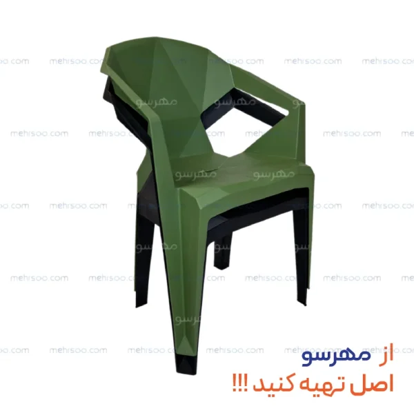 چیدمان روی هم صندلی پلاستیکی اف 22 پولاد