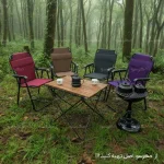میز و صندلی مسافرتی پلاس تاشو در جنگل