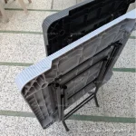 حالت تاشو و شبکه بندی میز های پلاستیکی حصیری مربع