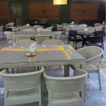 ست 6 نفره باغ رستورانی طرح حصیری