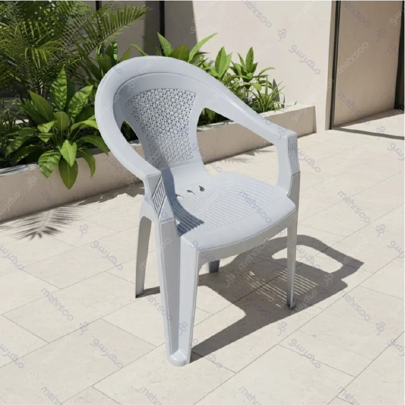 Economical plastic chair with armrests صندلی پلاستیکی 105 مهرسو اقتصادی