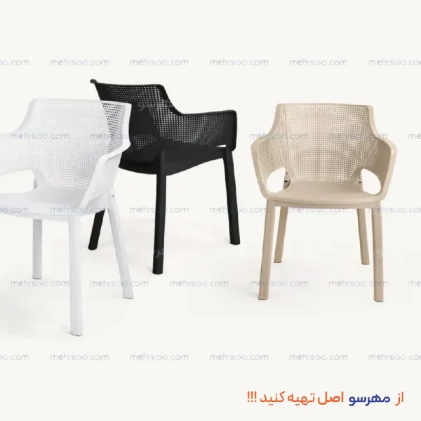 صندلی پلیمری تیارا از نمای مختلف