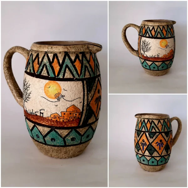 پارچ سرامیکی بزرگ - صنایع دستی لالجین همدان
