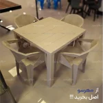 میز و صندلی پولاد مدل اف22 الماس