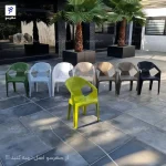 رنگبندی صندلی پلاستیکی سه بعدی f22 پولاد