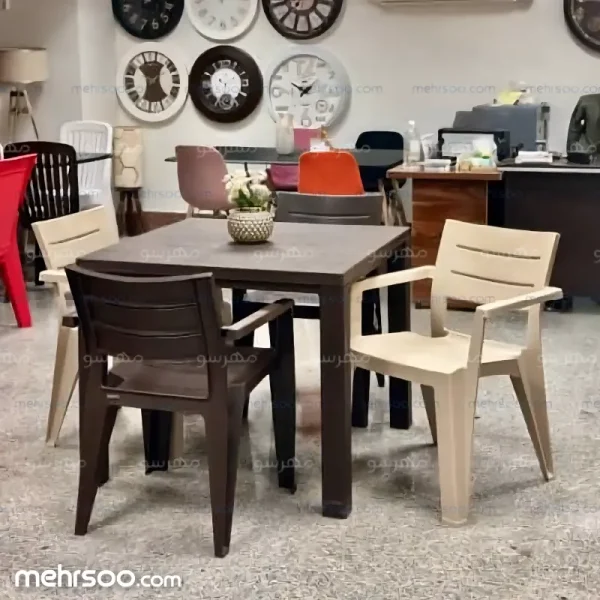 میز صندلی فضا باز پولاد مدل هرکول (جاسمین 207)