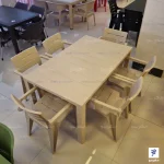 میز و صندلی شش نفره پلاستیکی فضا باز هرکول (جاسمین پولاد صنعت)