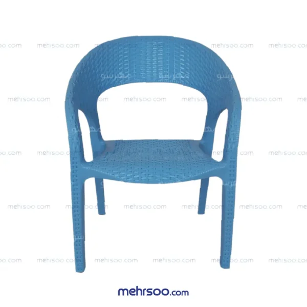 صندلی کودک حصیری آبی