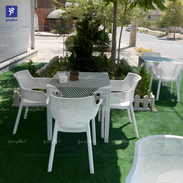میز و صندلی پلیریمی تیارا کارخانه پولاد