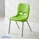 صندلی پلاستیکی پایه فلزیاداری رنگ سبز