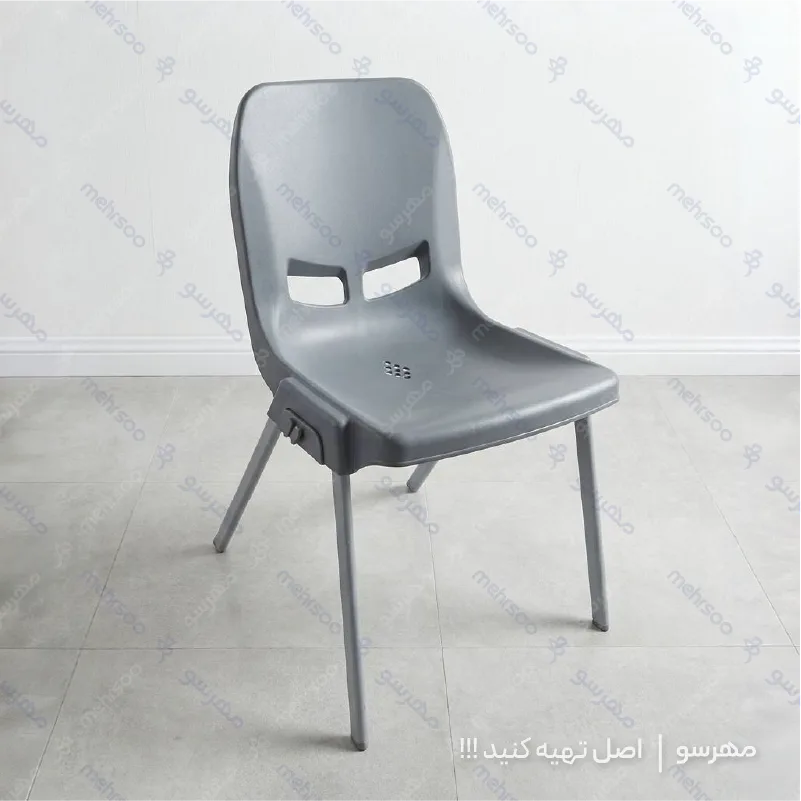 Plastic chair with metal base 104 صندلی پلاستیکی انتظار پایه فلزی بدون دسته 104