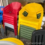 رنگ های صندلی پلاستیکی چند ضلعی f22 پولاد