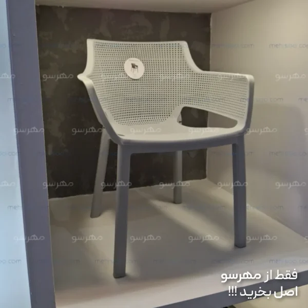 صندلی پلیمری تیارا یا تالینا طوسی روشن
