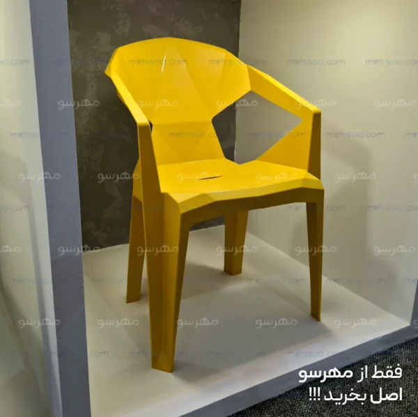 صندلی پلیمری f22 پولاد (الماس سه بعدی)