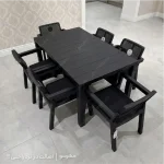میز صندلی 6 نفره پانیا - پلیمری باغ و ویلا