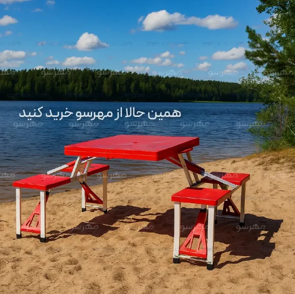میز و صندلی 4نفره کمجا مدل همسفر