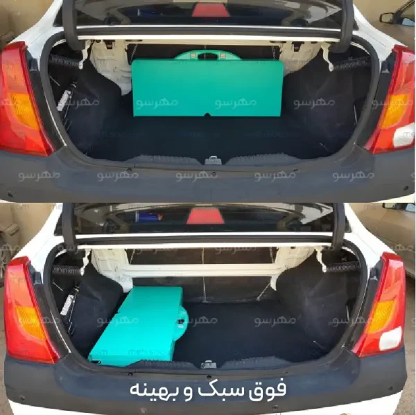 شیوه قراردادن میز صندلی تاشو در صندوق خودرو