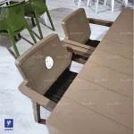 ست میز و صندلی غذاخوری پلاستیکی شش نفره پالما