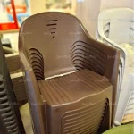 دسته صندلی پلاستیکی قهوه ای