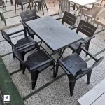 میز و صندلی 6 نفره رستوران و فست فود مدل هرکول