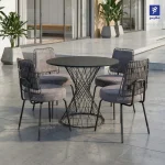 میز صندلی راحتی ماتریکس جنس فلزی مدرن