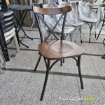 صندلی غذاخوری لهستانی (چوب و فلز)