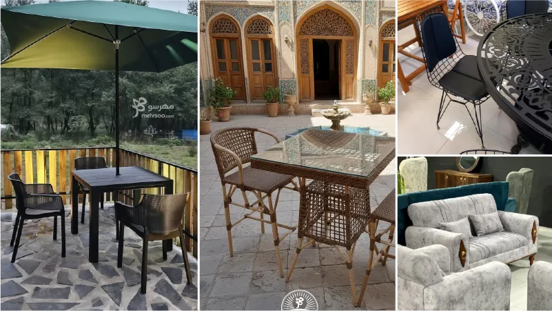 انواع میز و صندلی مبلمان مناسب بوم گردی و هتل