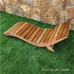 تخت کنار استخری چوب ترمو مدل باغی اشک