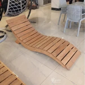 تخت استخری چوب ترمو مدل اشک