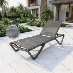 تخت استخری آلومینومی درجه یک پارچه مش فنری
