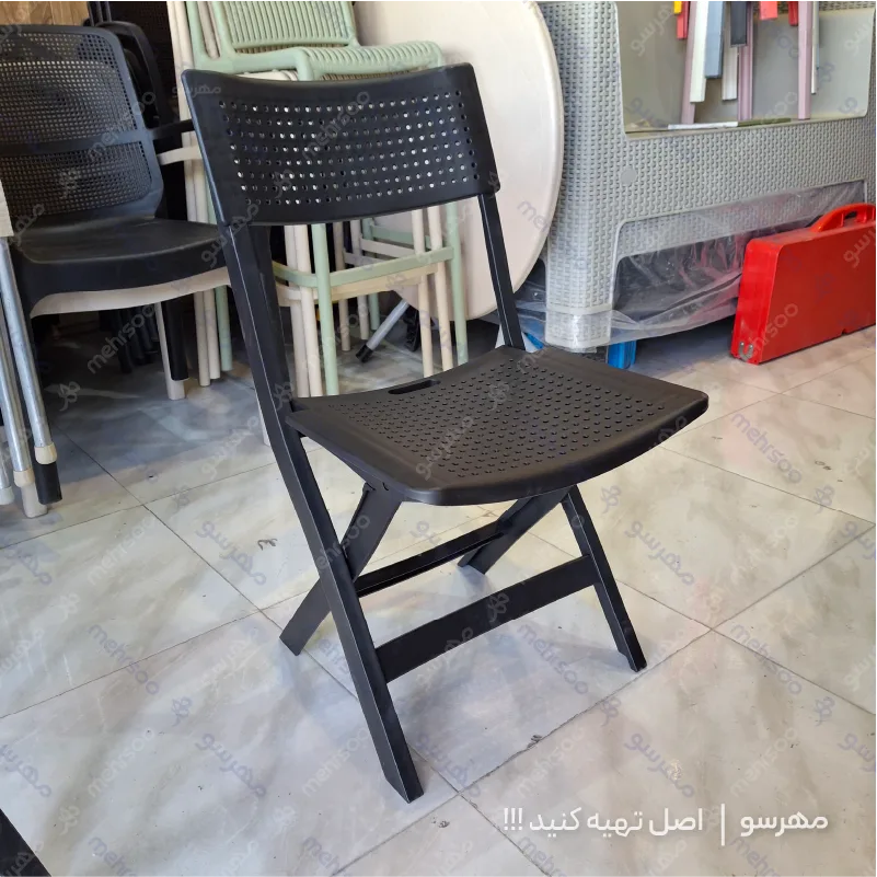 Folding polymer chair صندلی پلیمری تاشو طرح پانچ